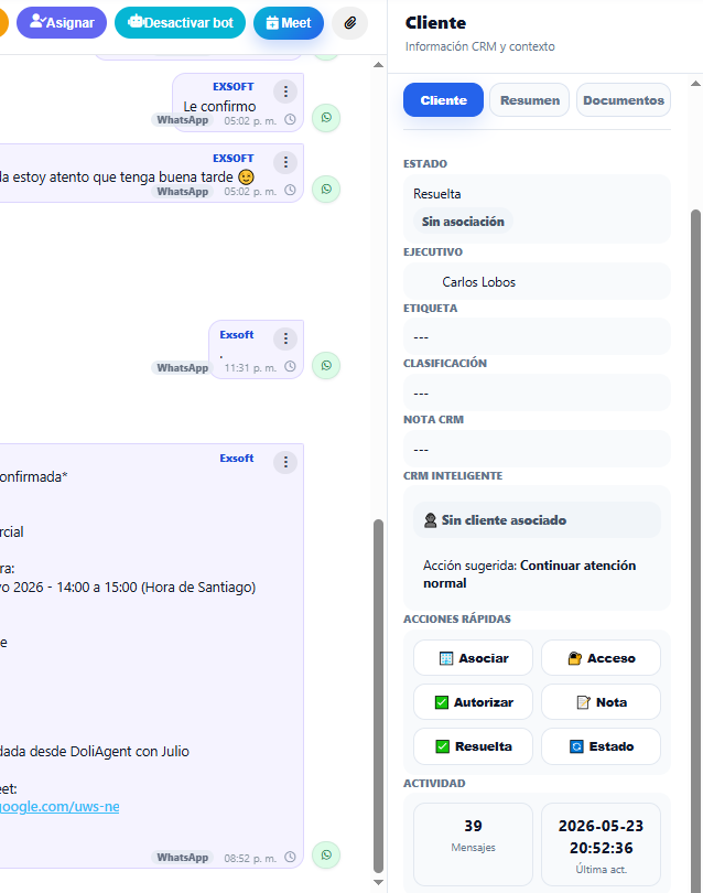 CRM inteligente + Documentos